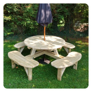 Pub Grade 8 seater picnic table 7